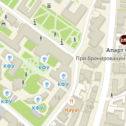 Карта казани с улицами баумана